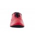 Rød jazzsko i mykt skinn med delt DRS såle, 1 cm hæl, meget fleksibel.