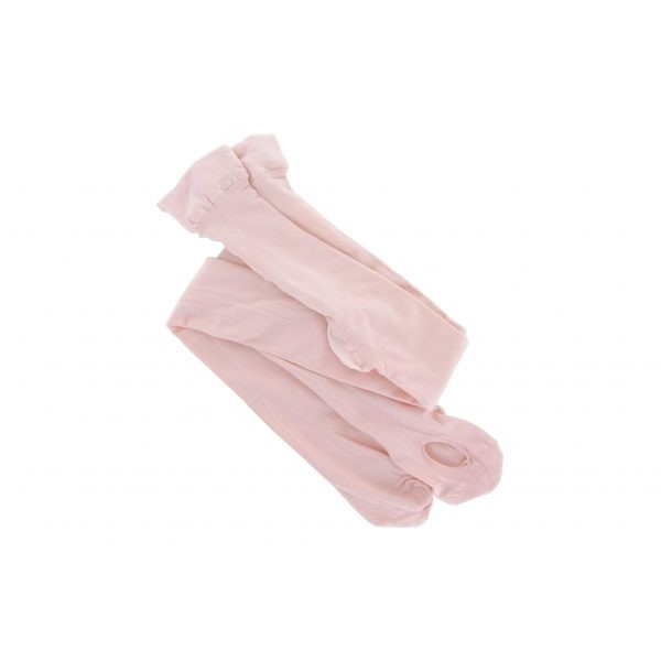 Ballettstrømpebukser i mikrofiber, hull under foten, rosa